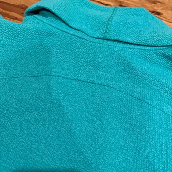 NWT lululemon ribbed funnel neck pullover size small teal color brand new - Picture 2 of 7